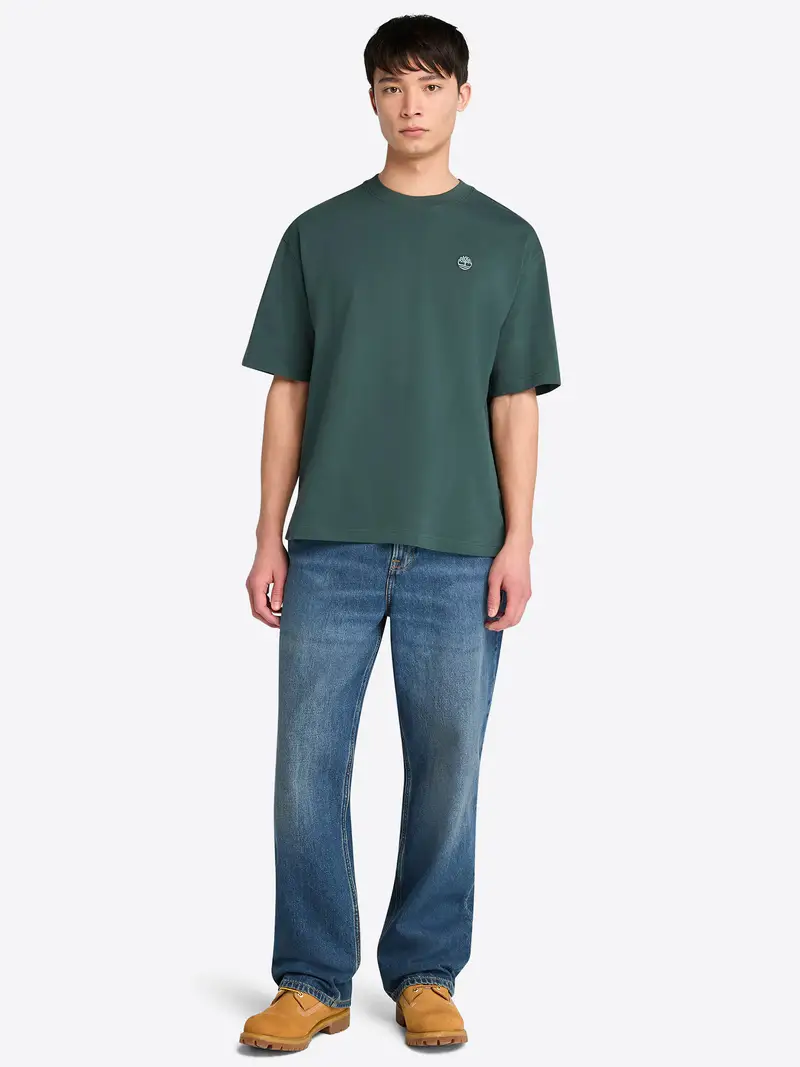 Maglietta 'Dunstan River' verde pastello / verde scuro miniatura 3