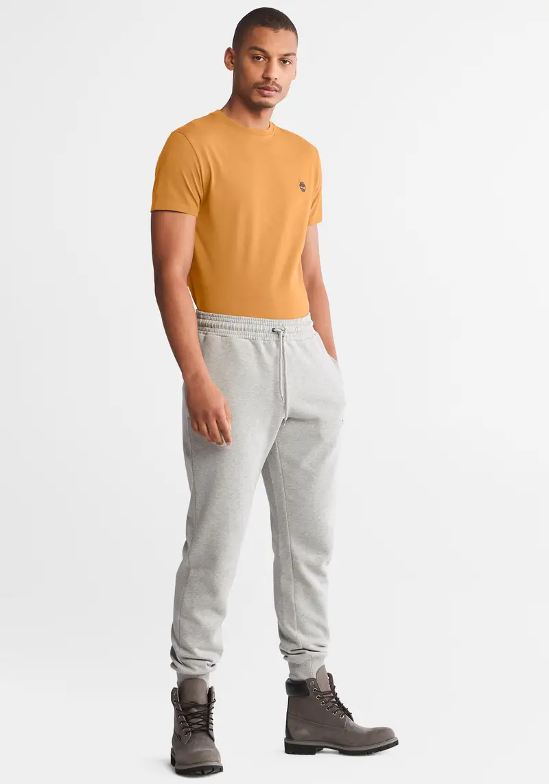 Maglietta grigio / arancione miniatura 3