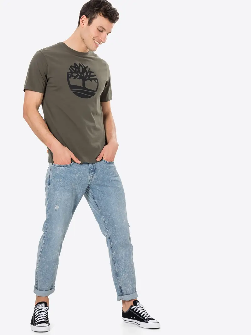 TIMBERLAND Maglietta 'Kennebec River' verde scuro / nero miniatura 3