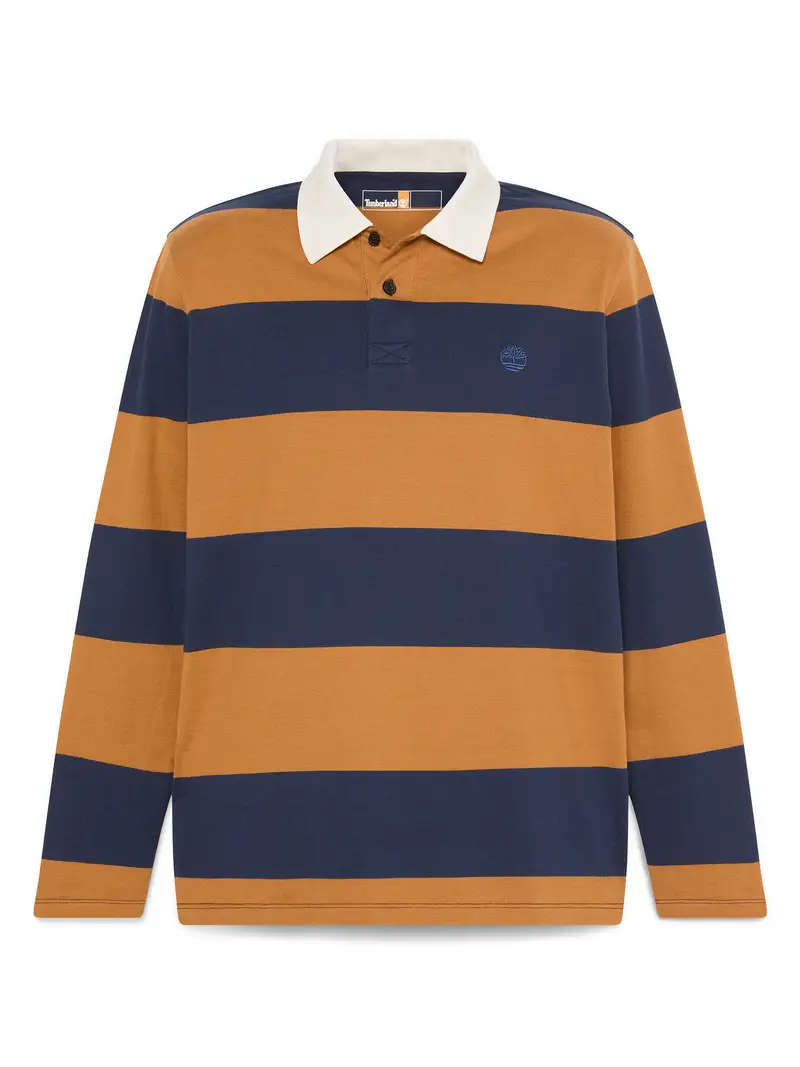 Maglietta navy / caramello / bianco