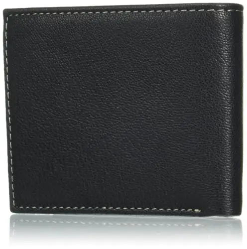 Timberland Men's Genuine Leather RFID Blocking Passcase Security Wallet, black, One Size miniatura 2