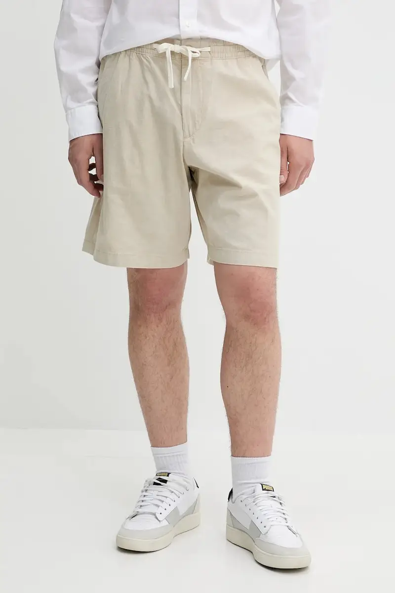 pantaloncini in cotone colore beige TB0A2FD5EOH1