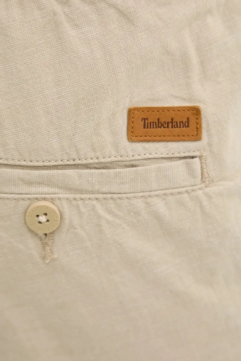 pantaloni in cotone colore beige TB0A2F6BEOH1 miniatura 4