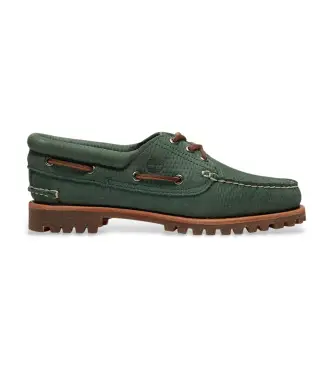 per donna TB0A2GNVES71 Autentiche scarpe da barca in pelle verde (5 = 35 M), Basso, Stringhe, Casual