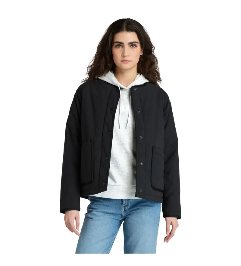 per donna TB0A2QS60011 Giacca nera imbottita, impermeabile e resistente (M), Nero, Casual, Cotone