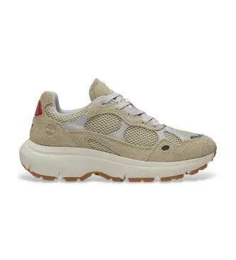 per donna TB0A43R8EO01 Sneakers Hazel Lane in pelle beige (36 W), Basso, Stringhe, Casual