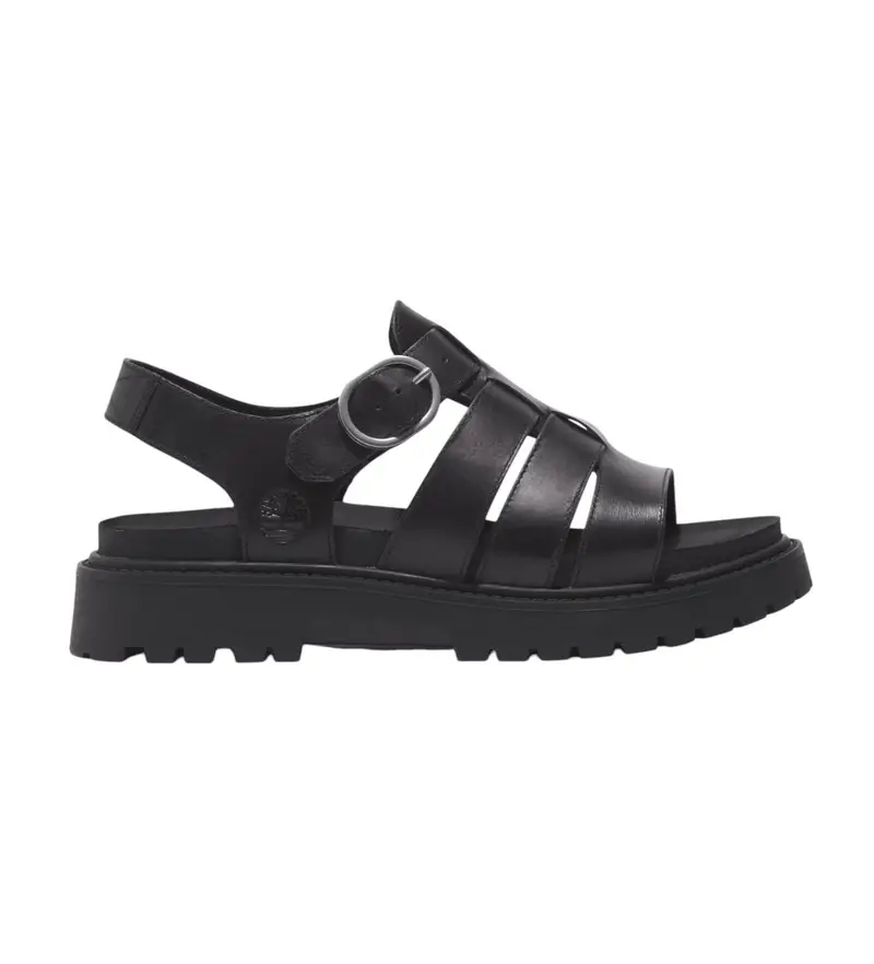 per donna TB0A635VW021 Sandali da pescatore in pelle Clairemont Waynegro (41 W), Nero, Basso, Fibbia, Casual