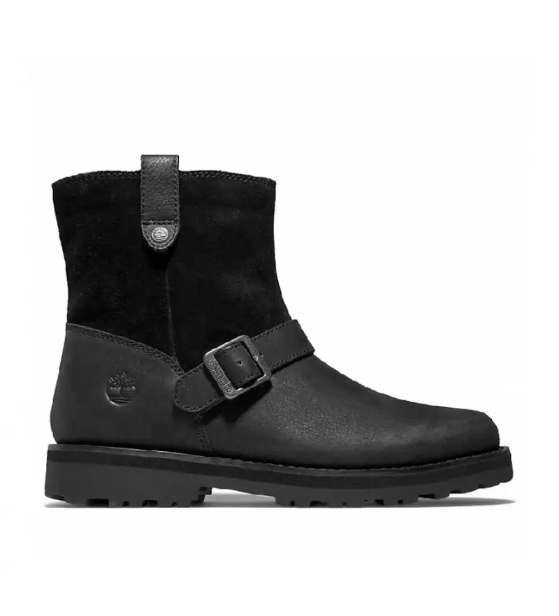 per ragazza TB0A2HKC0151 Stivali in pelle Courma neri (22), Nero, Basso, 1 a 3 cm, Cerniera, Casual, moda per bambini Argento