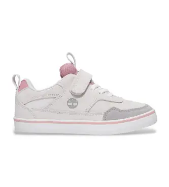 per ragazzo TB0A27PKEWG1 Sneakers in pelle Stone Jump bianche, rosa (22), Bianco, Basso, Stringhe, Casual, moda per bambini