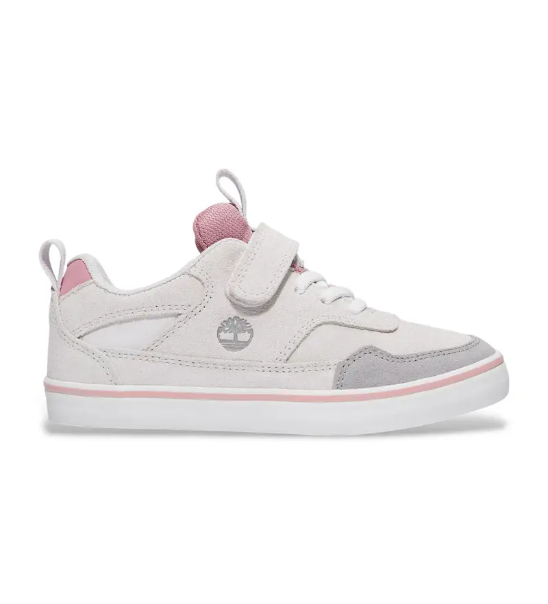 per ragazzo TB0A27PKEWG1 Sneakers in pelle Stone Jump bianche, rosa (30), Bianco, Basso, Stringhe, Casual, moda per bambini