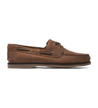 per uomo TB0A2FZXEM41 Scarpe da barca classiche in pelle marrone (46 W), Basso, Stringhe, Casual