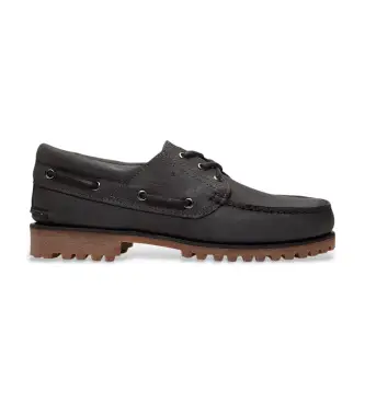 per uomo TB0A2PDQEJV1 Scarpe da barca in pelle nera con tre occhielli (36 5 W), Basso, Stringhe, Casual, Grigio