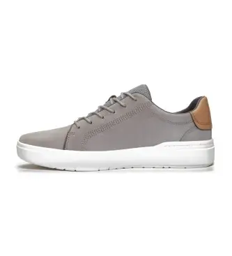 per uomo TB0A41F7EM01 Sneakers in pelle grigia Seneca Bay (45), Basso, Stringhe, Casual, Grigio