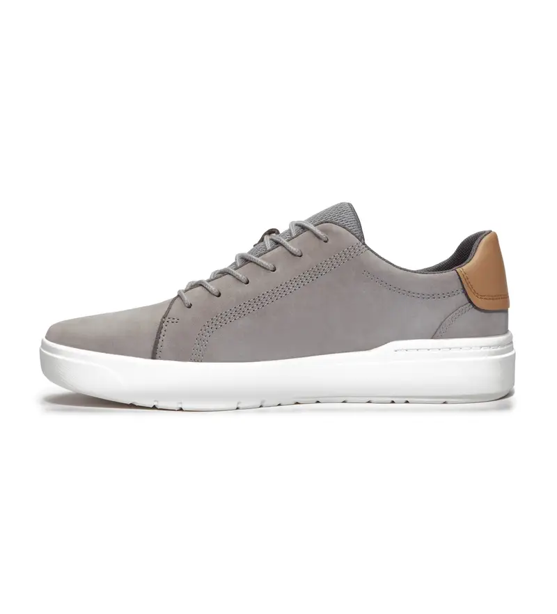 per uomo TB0A41F7EM01 Sneakers in pelle grigia Seneca Bay (49), Basso, Stringhe, Casual, Grigio
