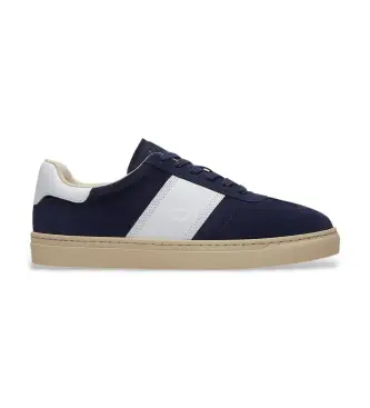 per uomo TB0A43GGAJP1 Sneakers in pelle blu Lisbon Street (37 M), Basso, Stringhe, Casual, Navy