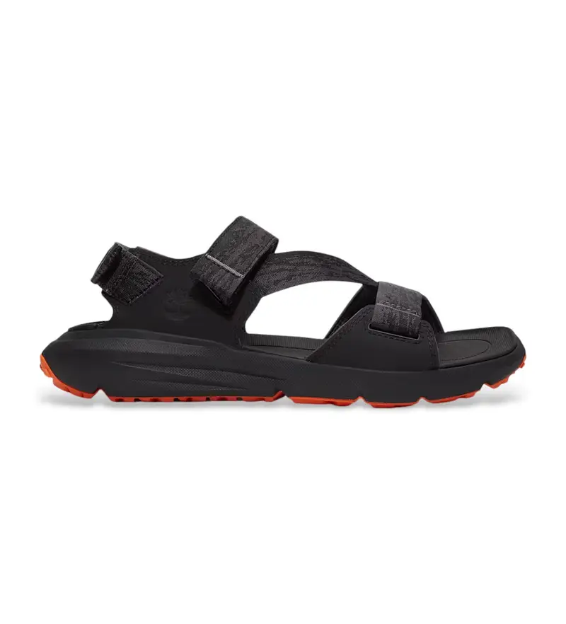 per uomo TB0A6DPPETY1 Sandali Motion Dune neri con cinturino posteriore (41 5), Nero, Basso, Velcro, Casual Naturale