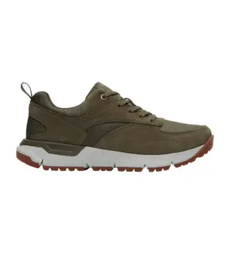 per uomo TB0A6DTEEQ61 Sneakers basse in pelle con lacci Voyager Park in verde (44), Basso, Stringhe, Casual