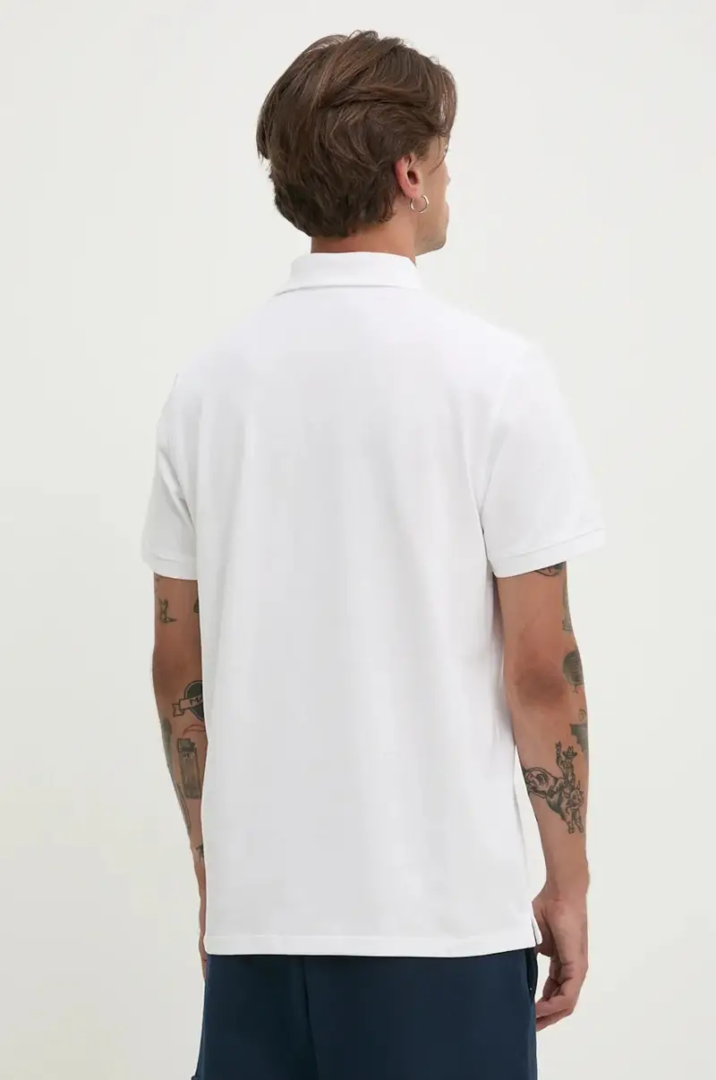 polo in cotone colore bianco TB0A6VDP1001 miniatura 3