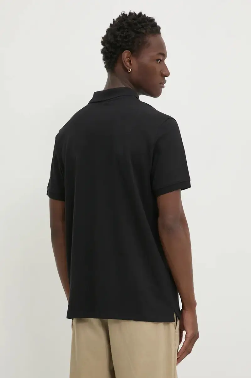 polo in cotone colore nero TB0A6VDP0011 miniatura 3