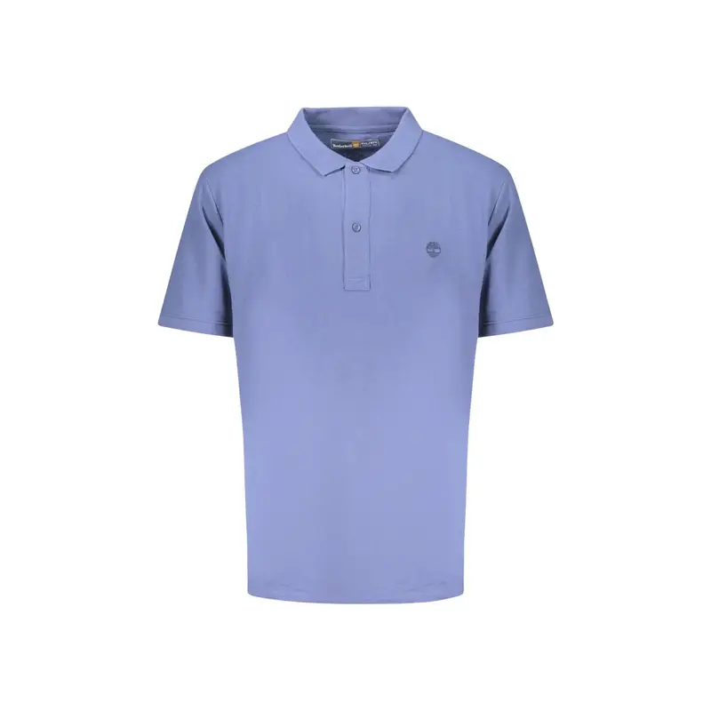 Polo Maniche Corte Uomo Blu Ricamo