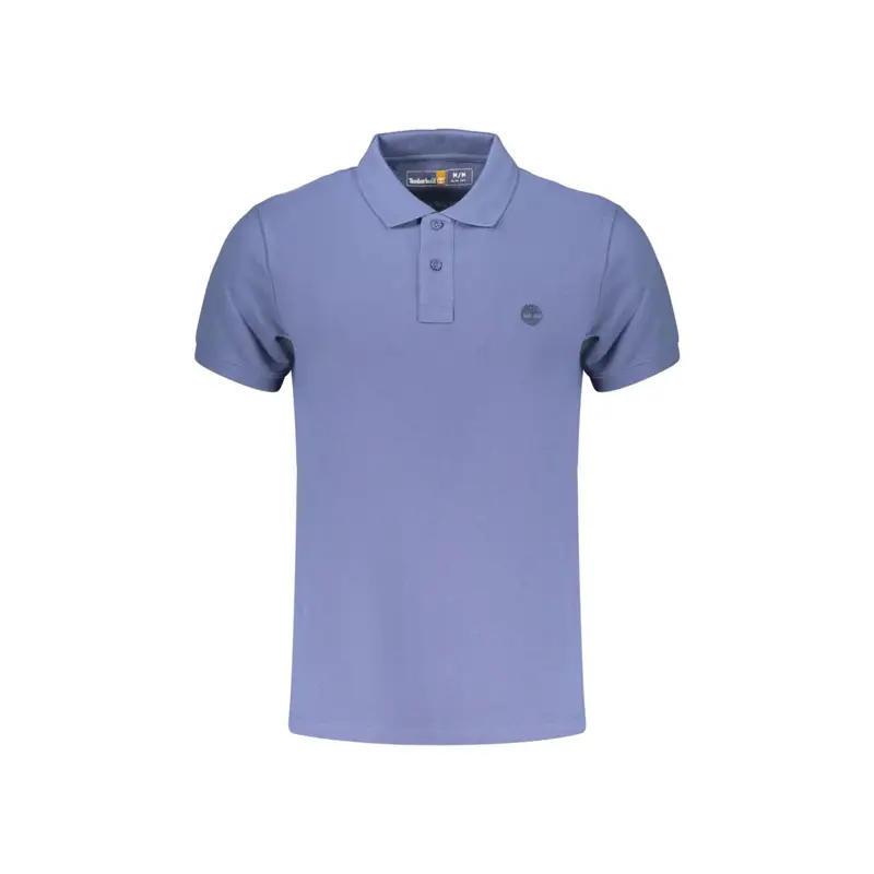 Polo Maniche Corte Uomo Blu Ricamo