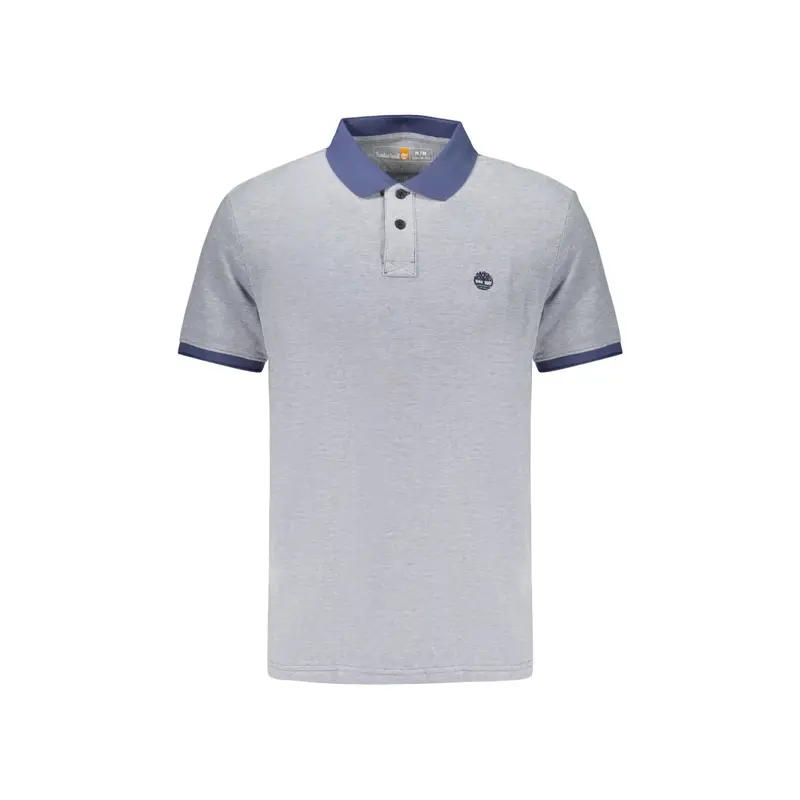 Polo Maniche Corte Uomo Blu Ricamo