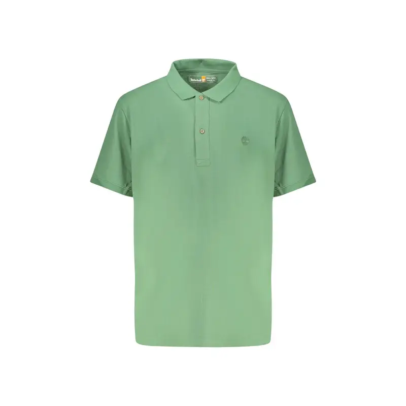 Polo Maniche Corte Uomo Verde Ricamo