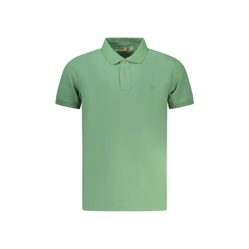 Polo Maniche Corte Uomo Verde Ricamo