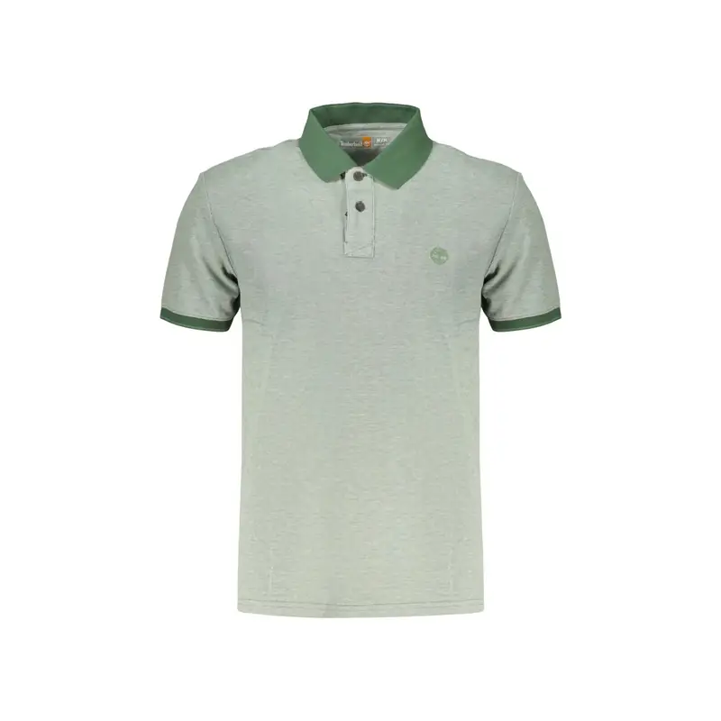 Polo Maniche Corte Uomo Verde Ricamo