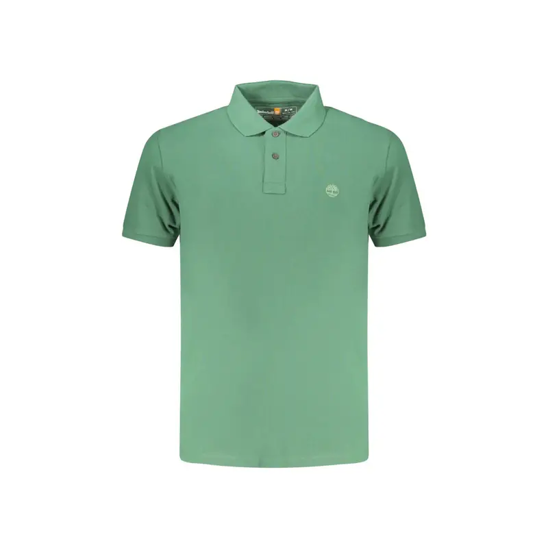 Polo Maniche Corte Uomo Verde Ricamo