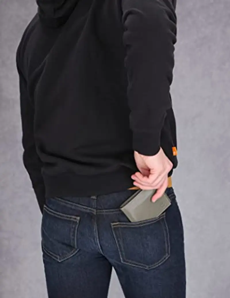 Timberland, portafoglio da uomo in vera pelle con portatessere rimovibile Concrete Medium miniatura 2