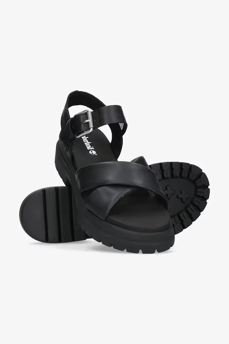 sandali in pelle London Vibe donna colore nero TB0A2QVJ0151 miniatura 3