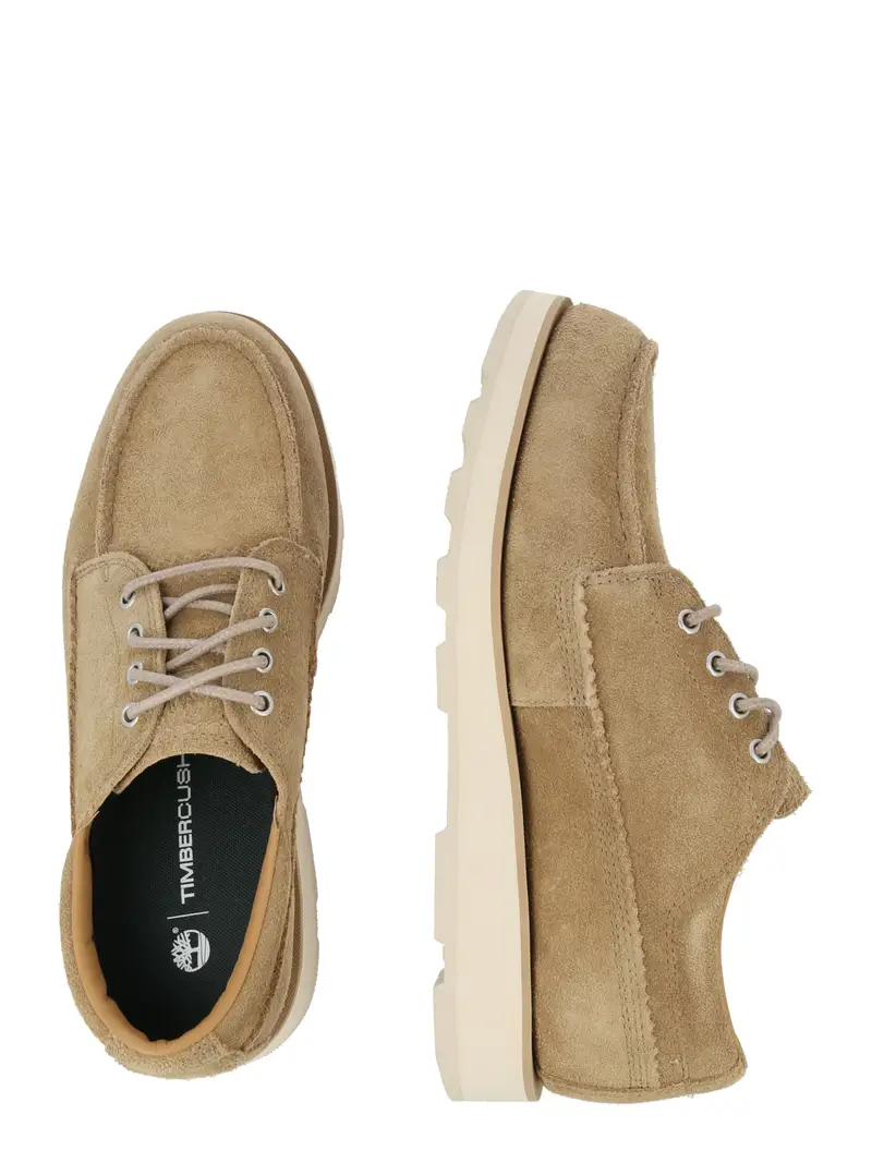 Scarpa stringata beige scuro miniatura 2