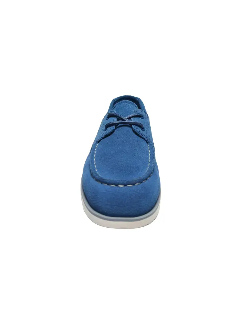 Scarpa stringata blu miniatura 2