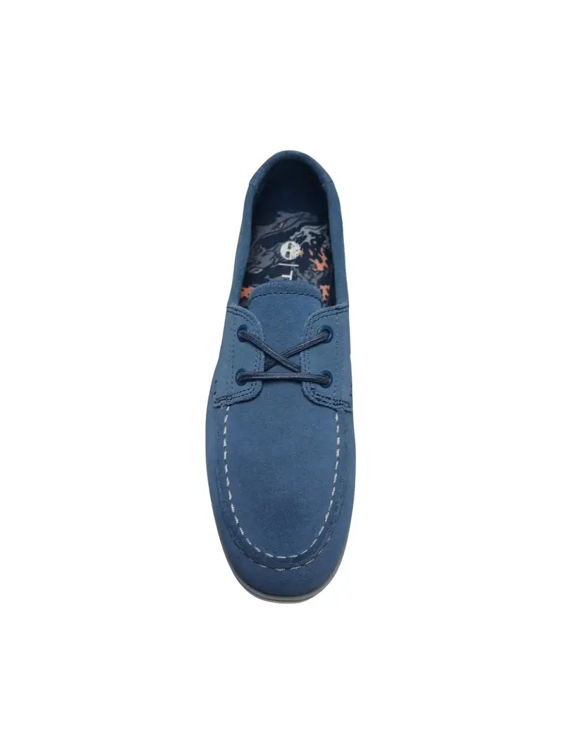Scarpa stringata blu miniatura 3