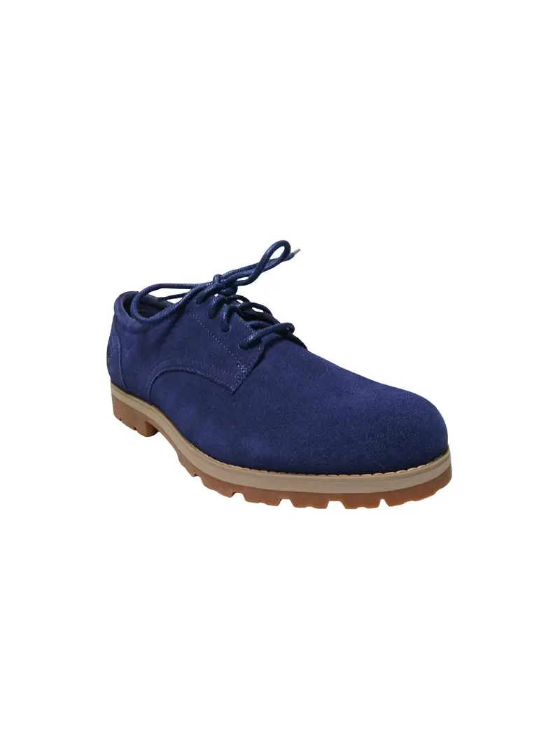 Scarpa stringata blu miniatura 2