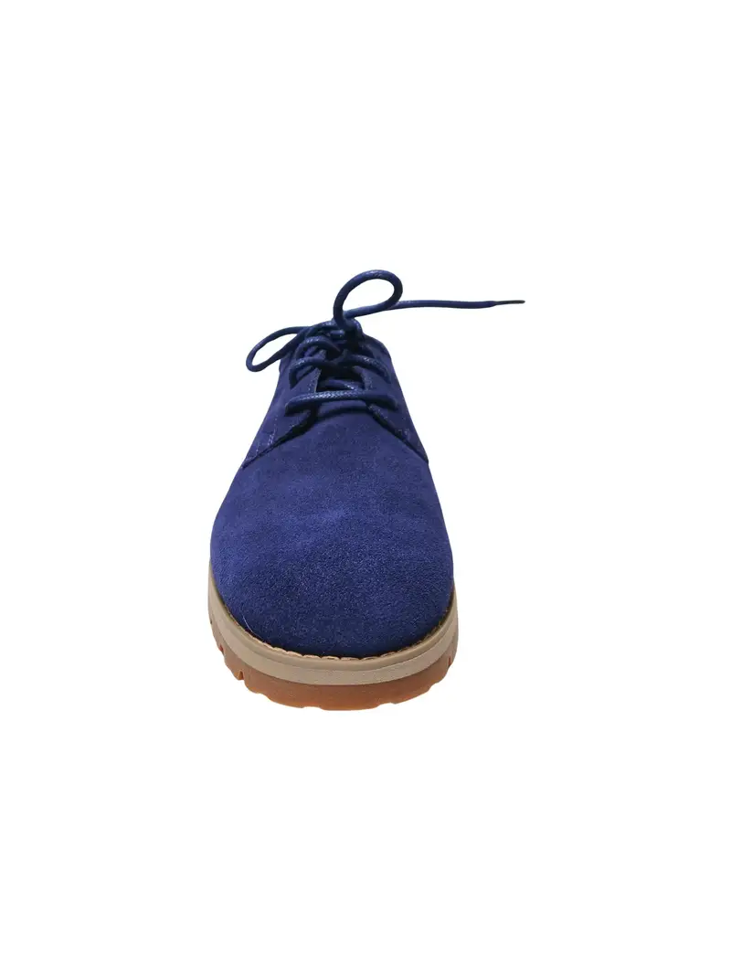 Scarpa stringata blu miniatura 3