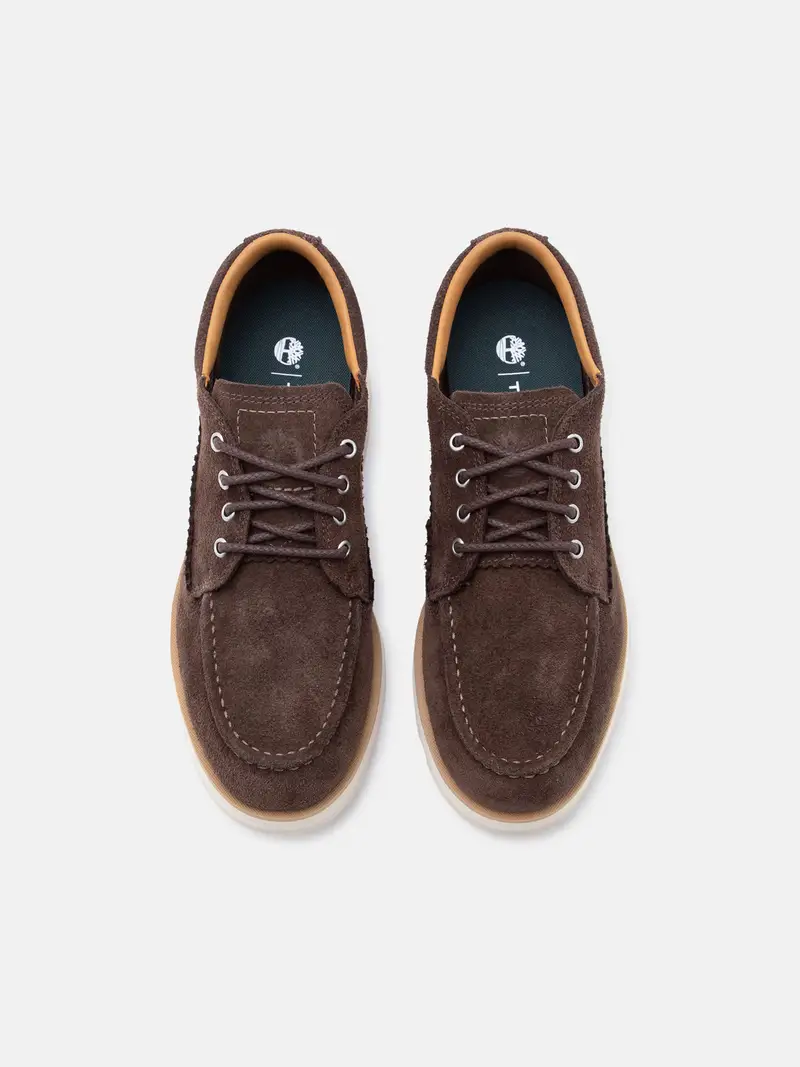 Scarpa stringata marrone scuro miniatura 3