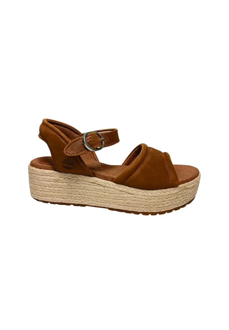 Scarpe Donna Timberland Santorini Sun Backstrap Sandal Rust Full Grain BROWN