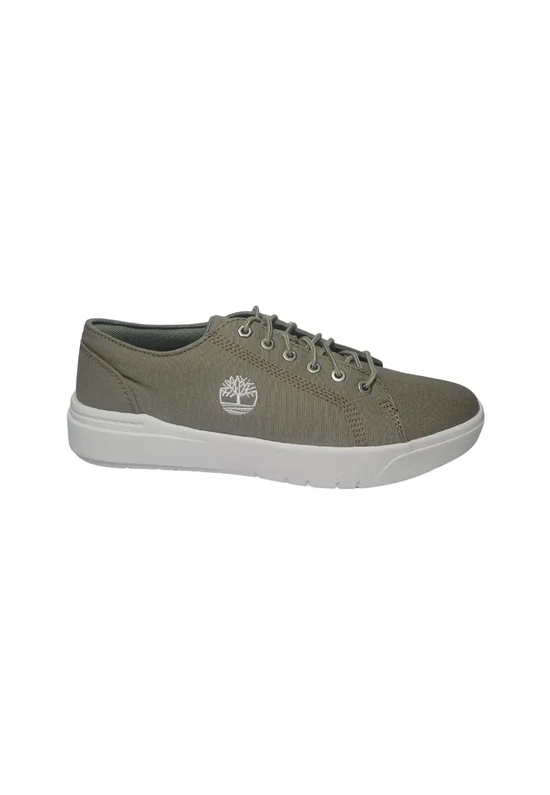 Scarpe Uomo Timberland Seneca Bay Low Lace Sneaker Light Taupe Canvas GRAY