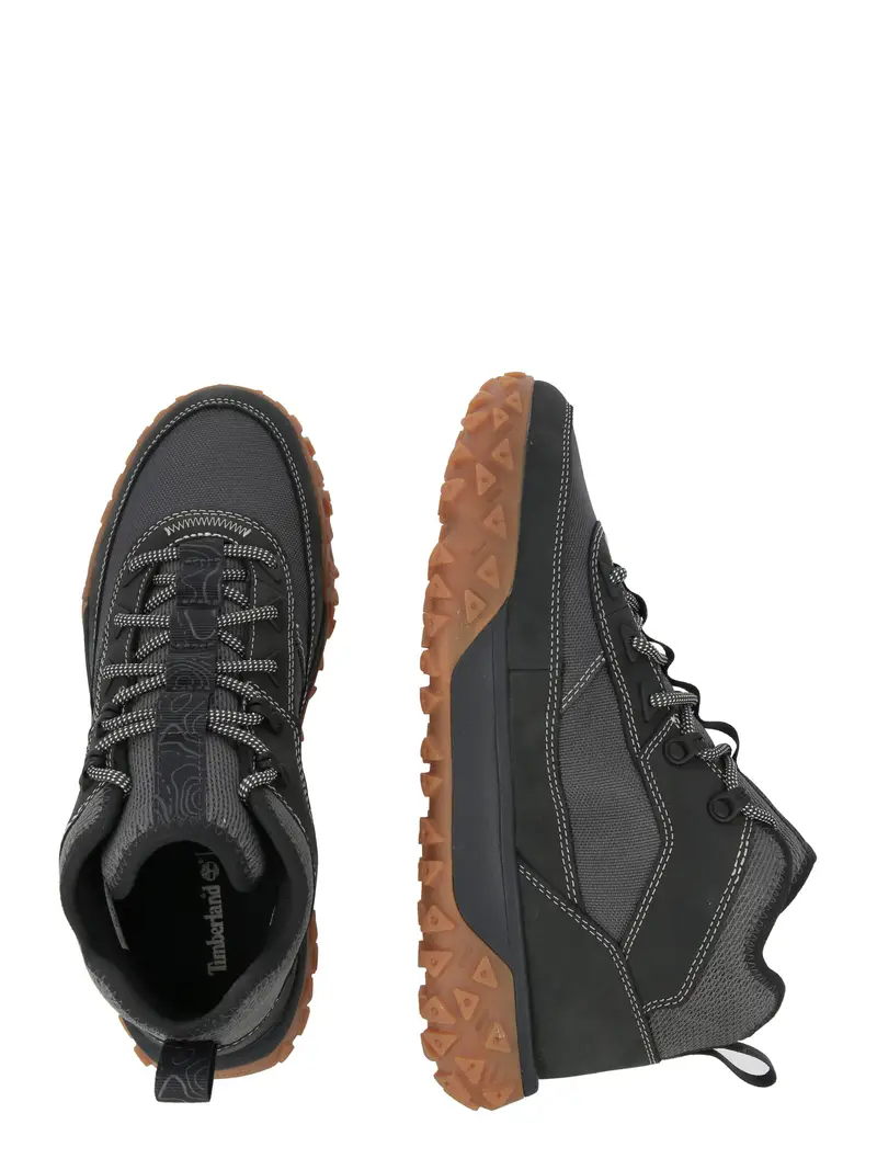 Sneaker alta grigio scuro / nero miniatura 2