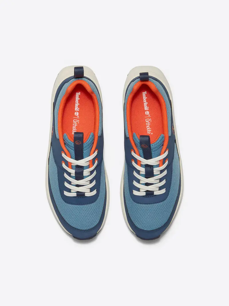 Timberland Sneakers blu e arancione con plateau miniatura 3