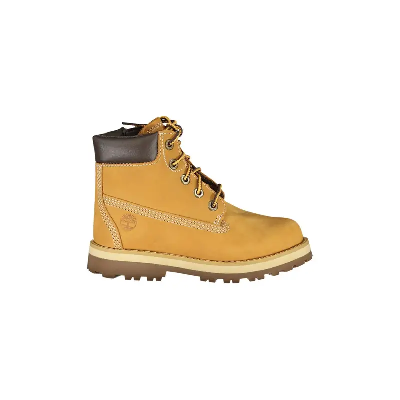 Stivaletti Bambino Marroni con Lacci e Zip Laterale Marrone