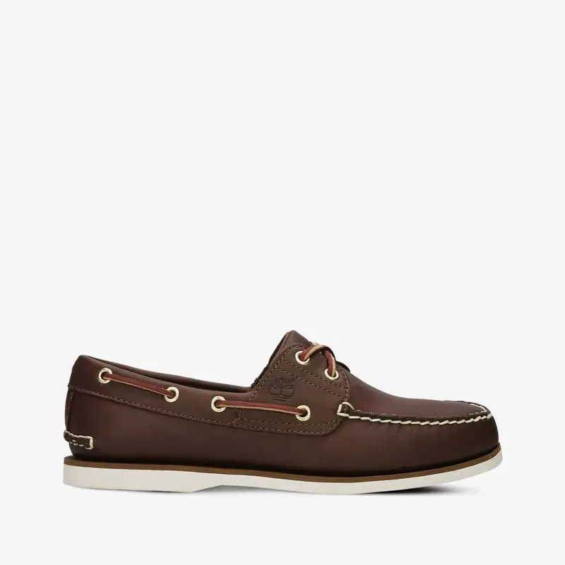 stringate uomo timberland tb1740352141 - classic boat brown