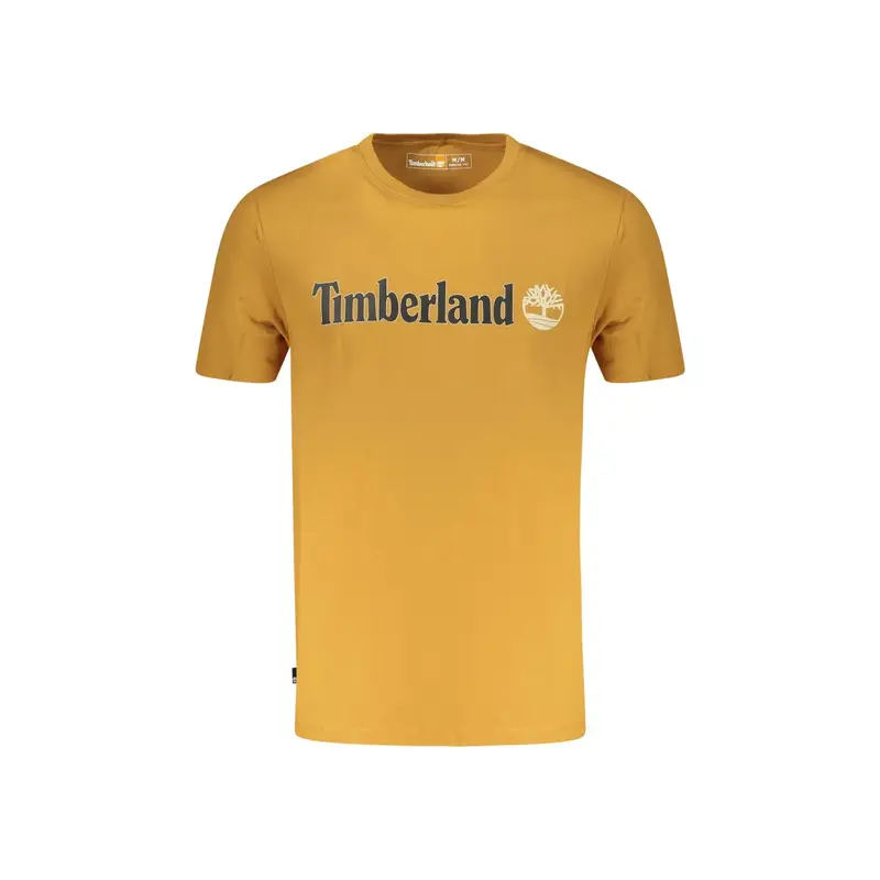 T-Shirt Maniche Corte Uomo Marrone Stampa