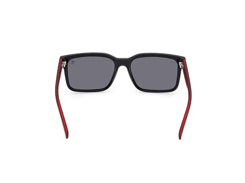 Timberland Unisex TB00012 02D Occhiali da sole Iniettato Nero Fumo Squadrata Polarizzata miniatura 3