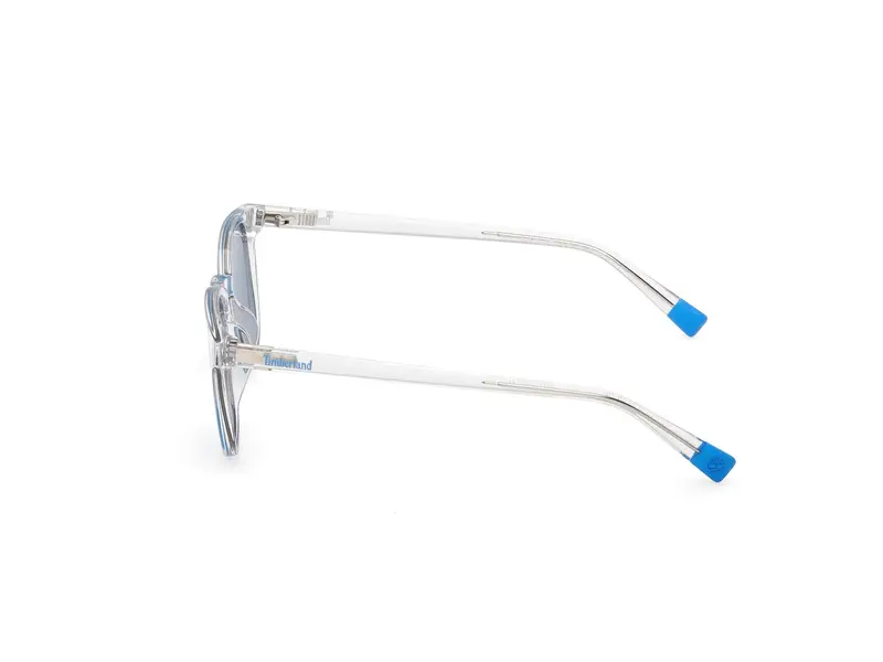 Timberland Unisex TB00046 26D Occhiali da sole Iniettato Trasparente Fumo Rotonda Polarizzata miniatura 2