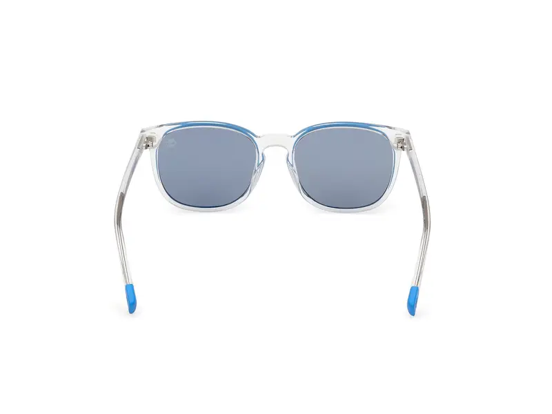 Timberland Unisex TB00046 26D Occhiali da sole Iniettato Trasparente Fumo Rotonda Polarizzata miniatura 3