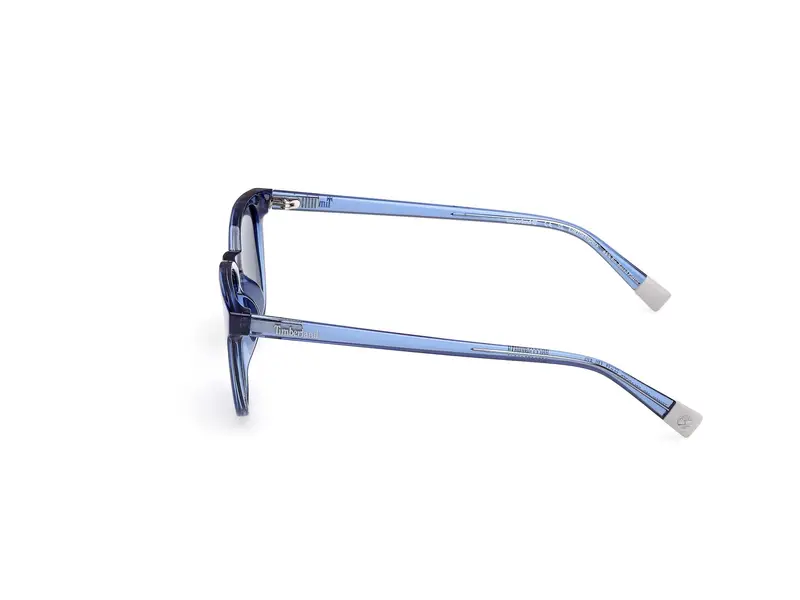 Timberland Unisex TB00046 90D Occhiali da sole Iniettato Blu Fumo Rotonda Polarizzata miniatura 2