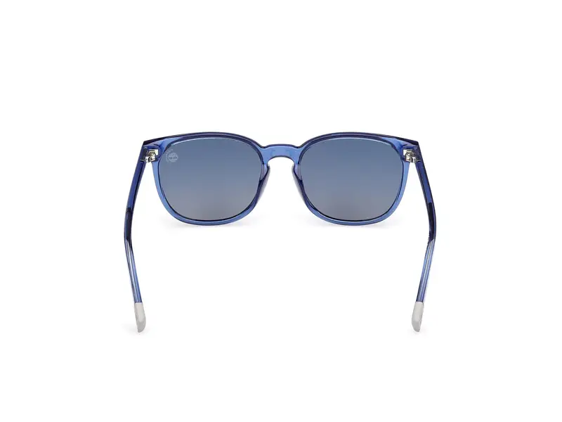 Timberland Unisex TB00046 90D Occhiali da sole Iniettato Blu Fumo Rotonda Polarizzata miniatura 3